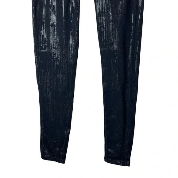 1647. ATHLETA SHINY METALLIC LEGGINGS ANKLE LENGTH SIZE SMALL BLACK IN COLOR - Picture 5 of 10